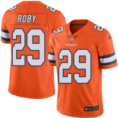 Jerseys Factory Cheap Nike Broncos #29 Bradley Roby Orange Men's
