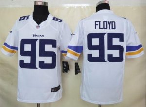 Jerseys Factory Cheap Nike Vikings #95 Sharrif Floyd White Men's