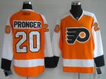 Jerseys Factory Cheap Flyers #20 Chris Pronger Embroidered Orang
