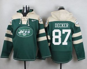 Jerseys Factory Cheap Nike Jets #87 Eric Decker Green Player Pul