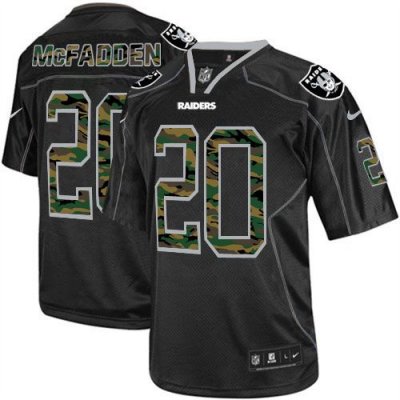 Jerseys Factory Cheap Nike Raiders #20 Darren McFadden Black Men