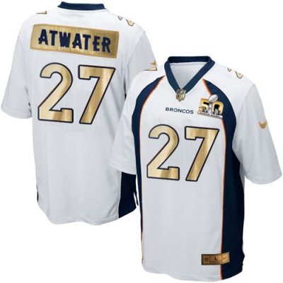 Jerseys Factory Cheap Nike Broncos #27 Steve Atwater White Men's