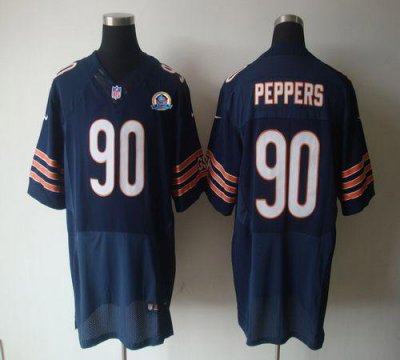 Jerseys Factory Cheap Nike Bears #90 Julius Peppers Navy Blue Te