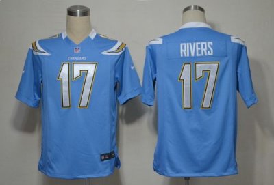 Jerseys Factory Cheap Nike Chargers #17 Philip Rivers Electric B