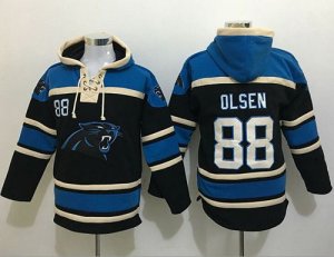 Jerseys Factory Cheap Nike Panthers #88 Greg Olsen Black Sawyer