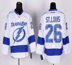 Jerseys Factory Cheap Lightning #26 Martin St.Louis White New Ro