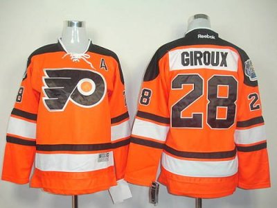 Jerseys Factory Cheap Flyers #28 Claude Giroux Orange Official 2