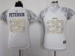 Jerseys Factory Cheap Vikings #28 Adrian Peterson White Women's