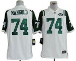 Jerseys Factory Cheap Nike Jets #74 Nick Mangold White Men's Sti