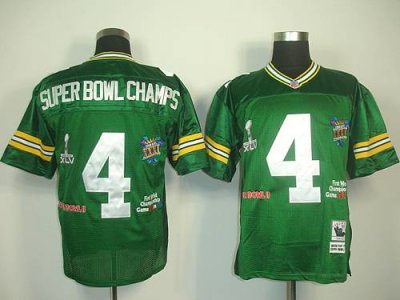 Jerseys Factory Cheap Mitchell And Ness Packers #4 SuperBowl Cha