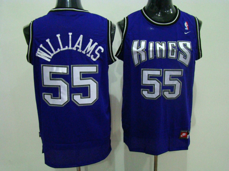 Jerseys Factory Cheap Kings #55 Jason Williams Stitched Purple N - Click Image to Close