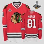 Jerseys Factory Cheap Blackhawks #81 Marian Hossa Embroidered Re