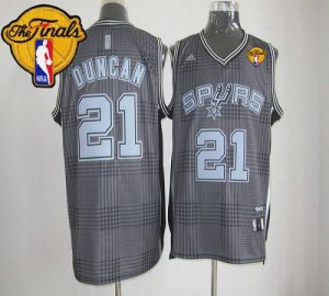 Jerseys Factory Cheap Spurs #21 Tim Duncan Black Rhythm Fashion