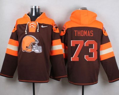 Jerseys Factory Cheap Nike Browns #73 Joe Thomas Brown Player Pu
