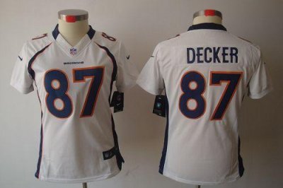 Jerseys Factory Cheap Nike Broncos #87 Eric Decker White Women's