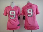 Jerseys Factory Cheap Nike Cowboys #9 Tony Romo Pink Women's Be