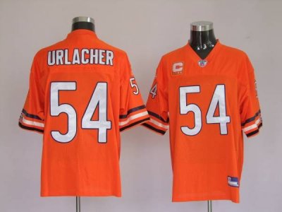 Jerseys Factory Cheap Bears #54 Brian Urlacher Orange Stitched N