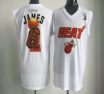 Jerseys Factory Cheap 2012 NBA Finals Heat #6 LeBron James White