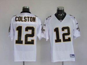 Jerseys Factory Cheap Saints #12 Marques Colston White Stitched