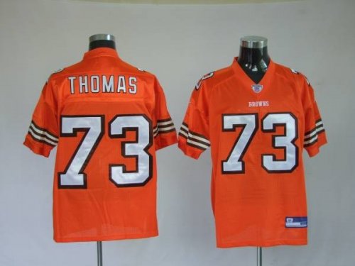 Jerseys Factory Cheap Browns #73 Joe Thomas Orange Stitched NFL