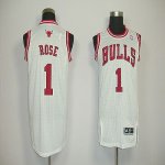Jerseys Factory Cheap Revolution 30 Bulls #1 Derrick Rose White