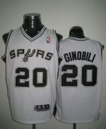 Jerseys Factory Cheap Revolution 30 Spurs #20 Manu Ginobili Whit