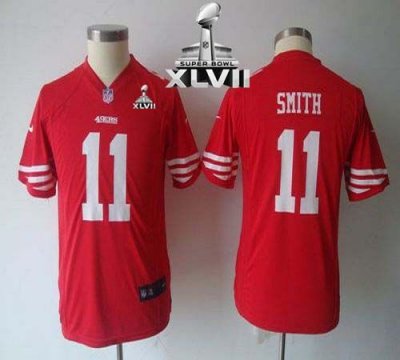 Jerseys Factory Cheap Nike 49ers #11 Alex Smith Red Team Color Y