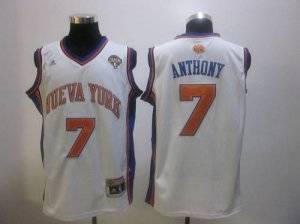 Jerseys Factory Cheap Knicks #7 Carmelo Anthony White Latin Nigh