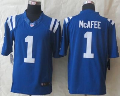 Jerseys Factory Cheap Nike Colts #1 Pat McAfee Royal Blue Team C