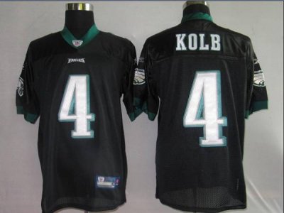 Jerseys Factory Cheap Eagles Kevin Kolb #4 Stitched Black NFL Je
