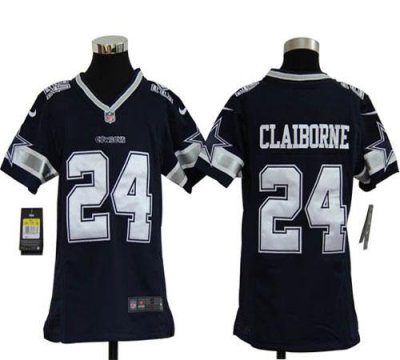 Jerseys Factory Cheap Nike Cowboys #24 Morris Claiborne Navy Blu