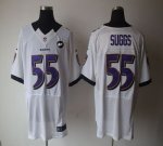 Jerseys Factory Cheap Nike Ravens #55 Terrell Suggs White With A