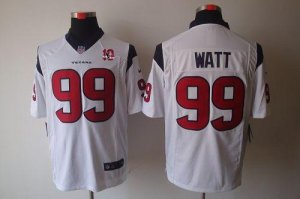 Jerseys Factory Cheap Nike Texans #99 J.J. Watt White With 10th