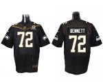 Jerseys Factory Cheap Nike Seahawks #72 Michael Bennett Black 20