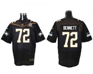 Jerseys Factory Cheap Nike Seahawks #72 Michael Bennett Black 20