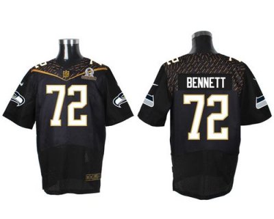 Jerseys Factory Cheap Nike Seahawks #72 Michael Bennett Black 20