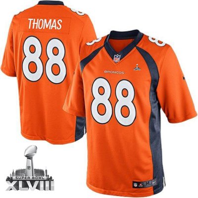 Jerseys Factory Cheap Nike Broncos #88 Demaryius Thomas Orange T