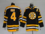 Jerseys Factory Cheap Bruins #4 Bobby Orr CCM Black Embroidered