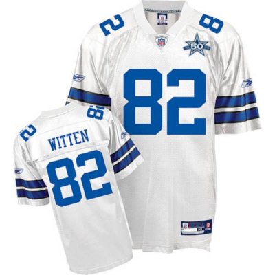 Jerseys Factory Cheap Cowboys #82 Jason Witten White Team 50TH A