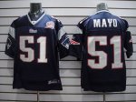 Jerseys Factory Cheap Patriots #51 Jerod Mayo Dark Blue Stitched