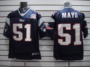 Jerseys Factory Cheap Patriots #51 Jerod Mayo Dark Blue Stitched