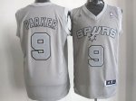 Jerseys Factory Cheap Spurs #9 Tony Parker Grey Big Color Fashio