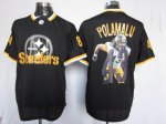 Jerseys Factory Cheap Nike Steelers #43 Troy Polamalu Black Men'