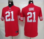 Jerseys Factory Cheap Nike 49ers #21 Frank Gore Red Team Color Y