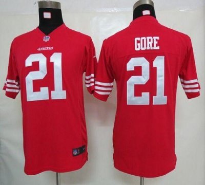 Jerseys Factory Cheap Nike 49ers #21 Frank Gore Red Team Color Y