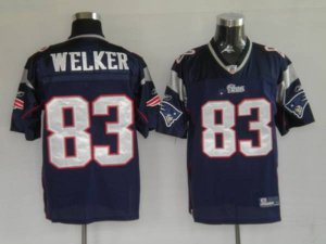 Jerseys Factory Cheap Patriots #83 Wes Welker Blue Embroidered Y