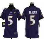 Jerseys Factory Cheap Nike Ravens #5 Joe Flacco Purple Team Colo