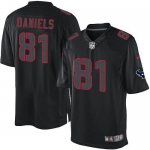 Jerseys Factory Cheap Nike Texans #81 Owen Daniels Black Men's E
