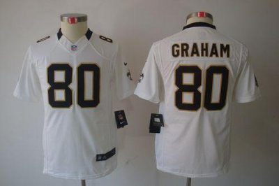 Jerseys Factory Cheap Nike Saints #80 Jimmy Graham White Youth E