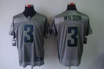 Jerseys Factory Cheap Nike Seahawks #3 Russell Wilson Grey Shado